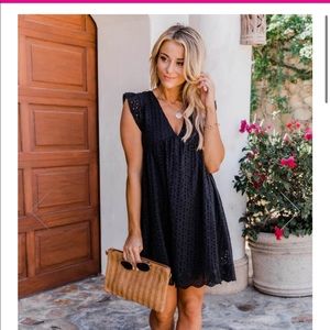 Pink lily romper dress